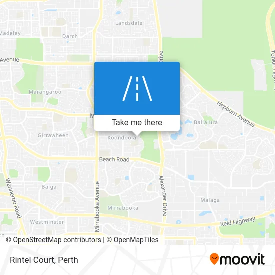 Mapa Rintel Court