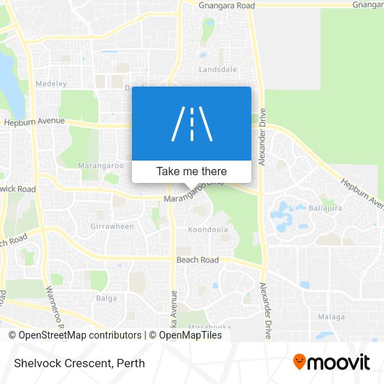 Shelvock Crescent map