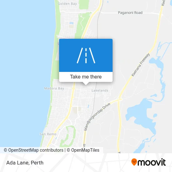 Mapa Ada Lane