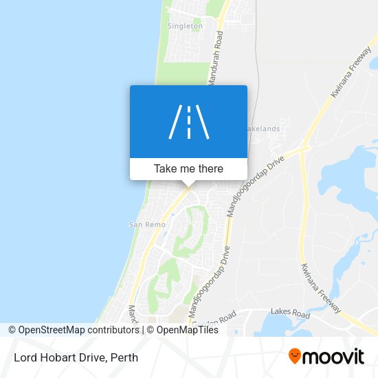Lord Hobart Drive map