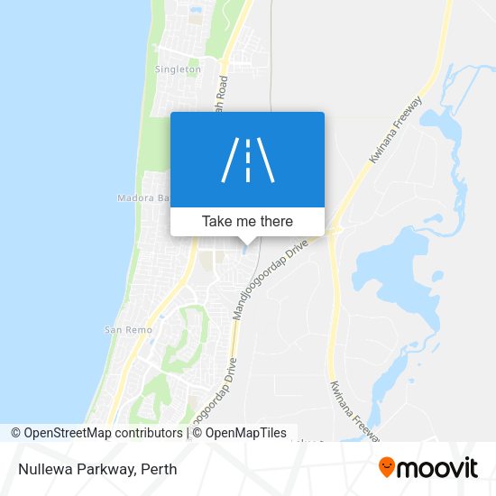 Nullewa Parkway map