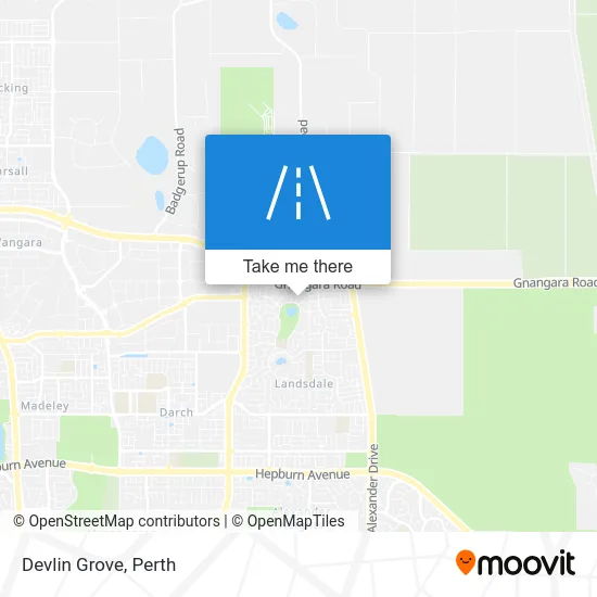 Mapa Devlin Grove