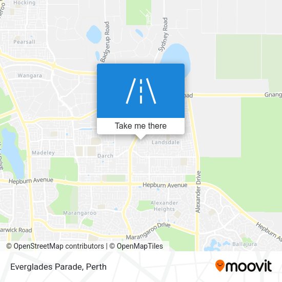 Everglades Parade map