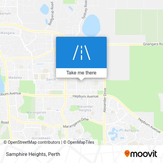 Samphire Heights map