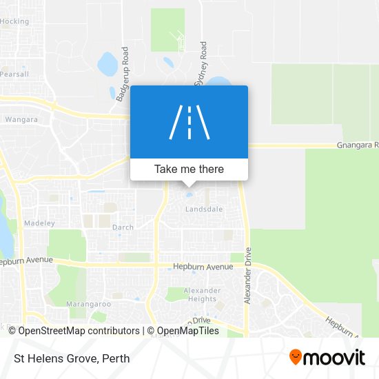 St Helens Grove map