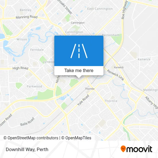 Mapa Downhill Way