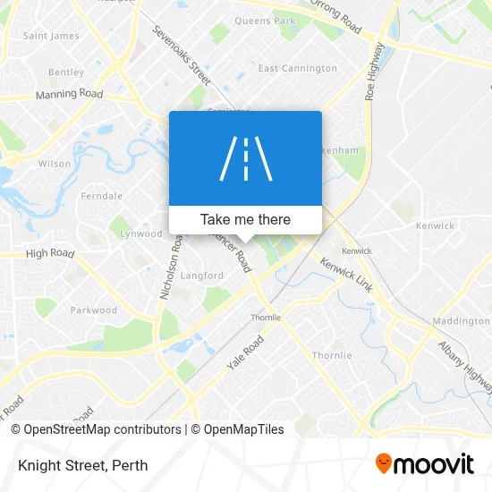 Mapa Knight Street