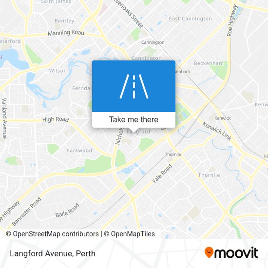 Langford Avenue map