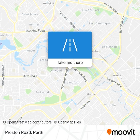 Preston Road map