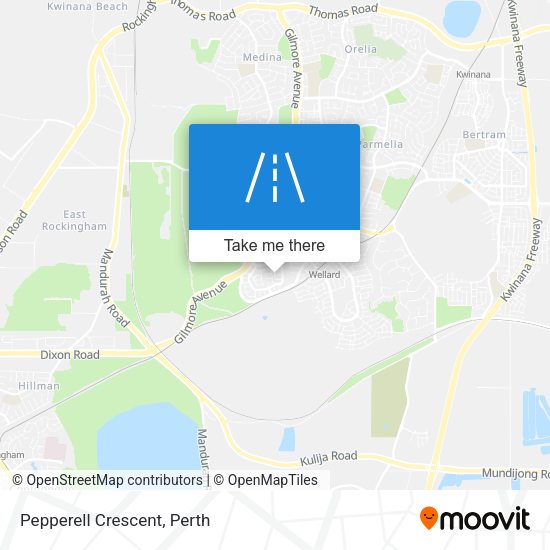 Pepperell Crescent map
