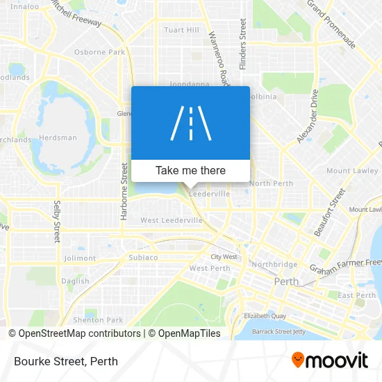 Mapa Bourke Street