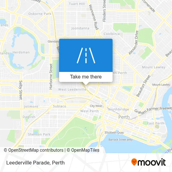 Mapa Leederville Parade