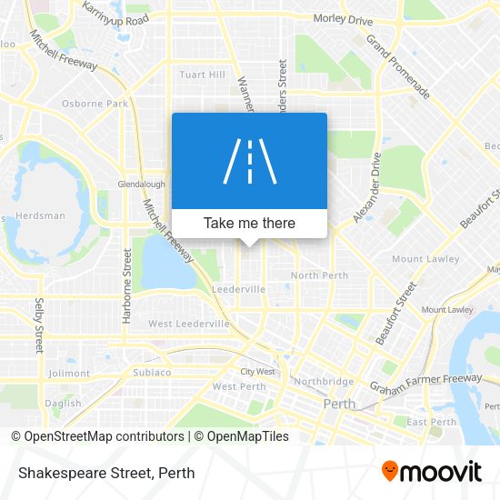 Shakespeare Street map