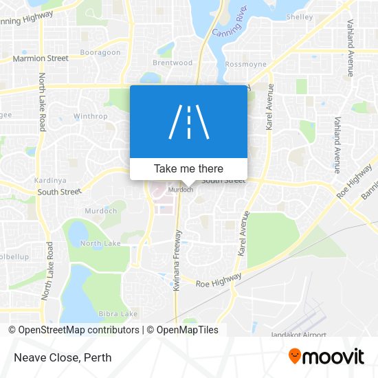 Neave Close map
