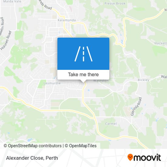 Alexander Close map