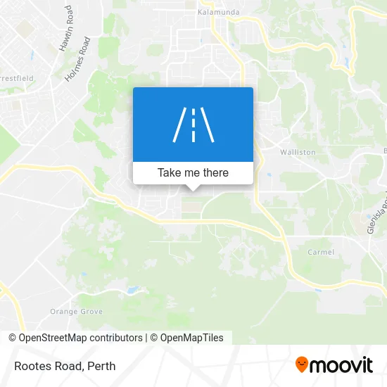 Mapa Rootes Road
