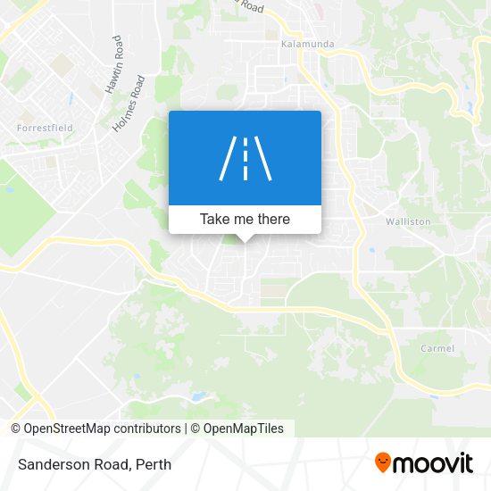 Sanderson Road map
