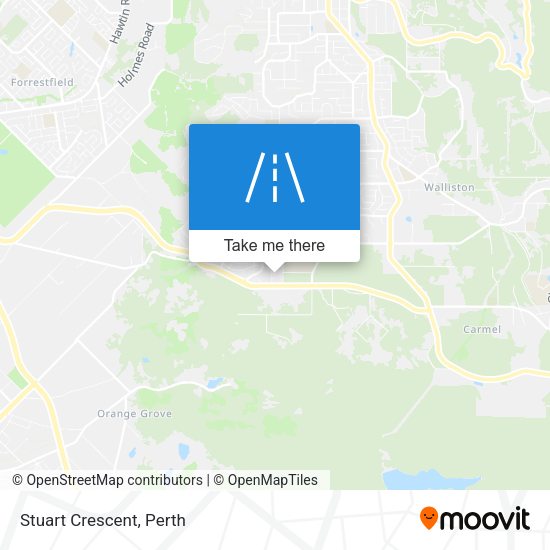 Stuart Crescent map