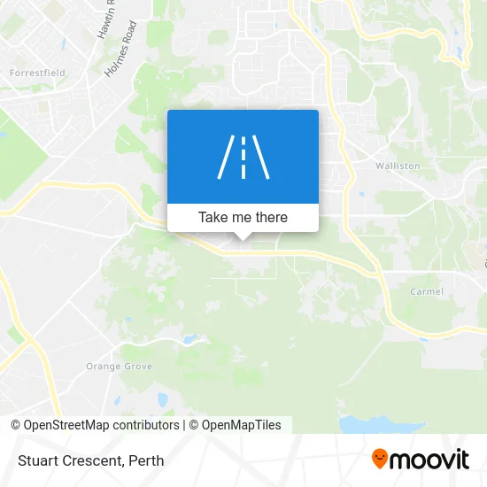 Mapa Stuart Crescent