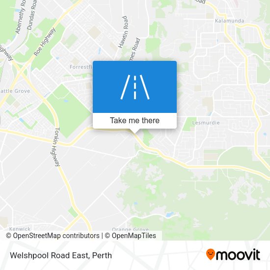 Welshpool Road East map
