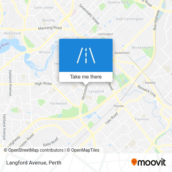 Langford Avenue map