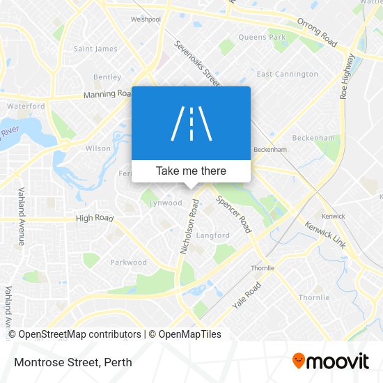 Montrose Street map