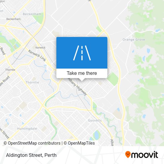 Aldington Street map