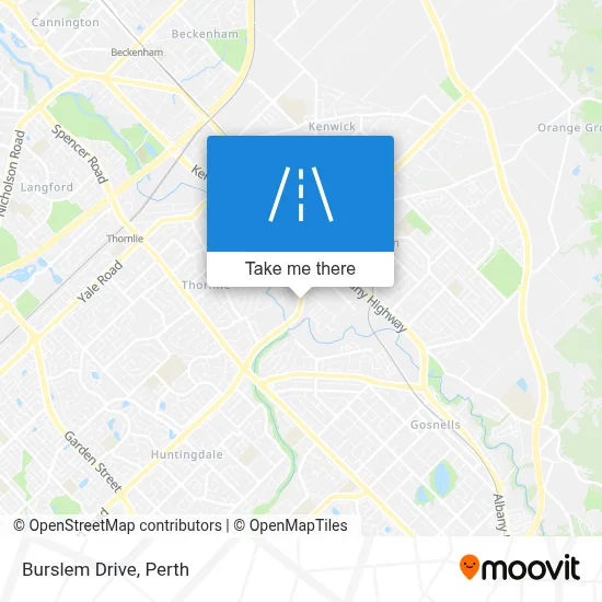 Mapa Burslem Drive