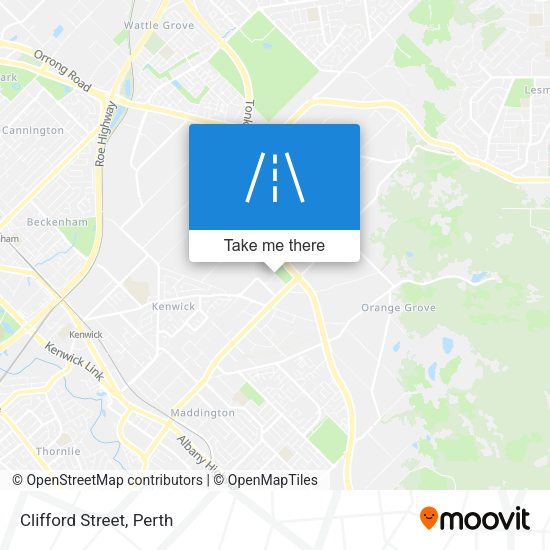 Clifford Street map