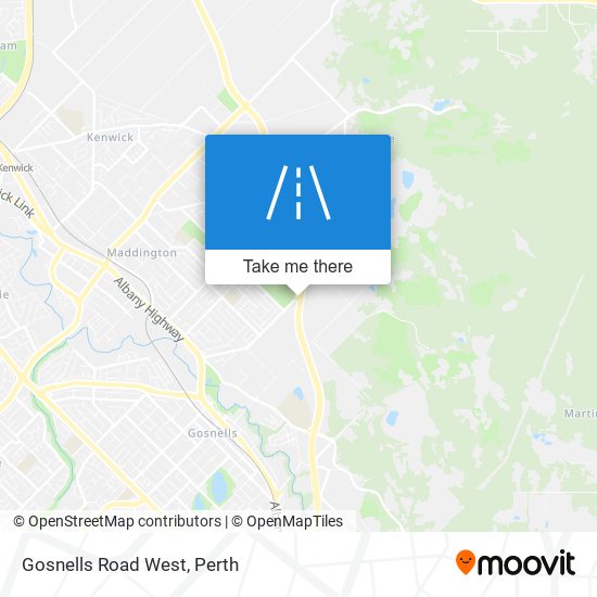 Gosnells Road West map