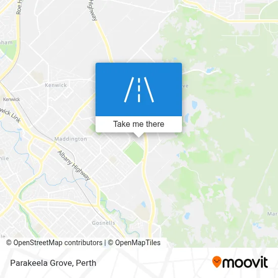 Mapa Parakeela Grove