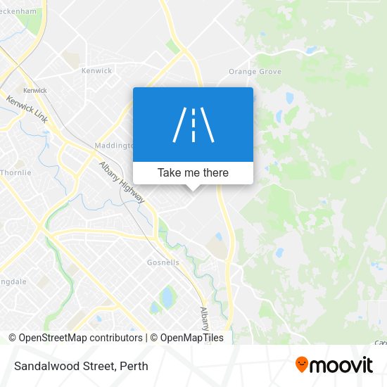 Sandalwood Street map