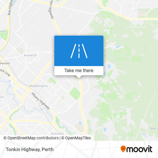 Mapa Tonkin Highway