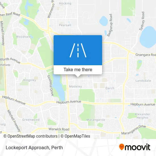 Mapa Lockeport Approach