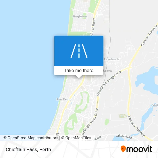 Mapa Chieftain Pass
