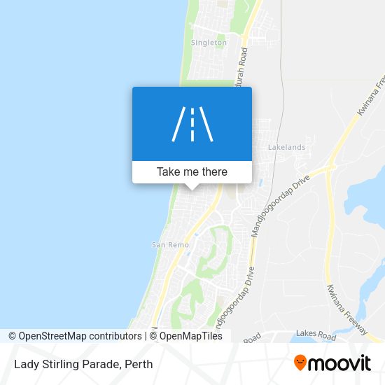 Lady Stirling Parade map