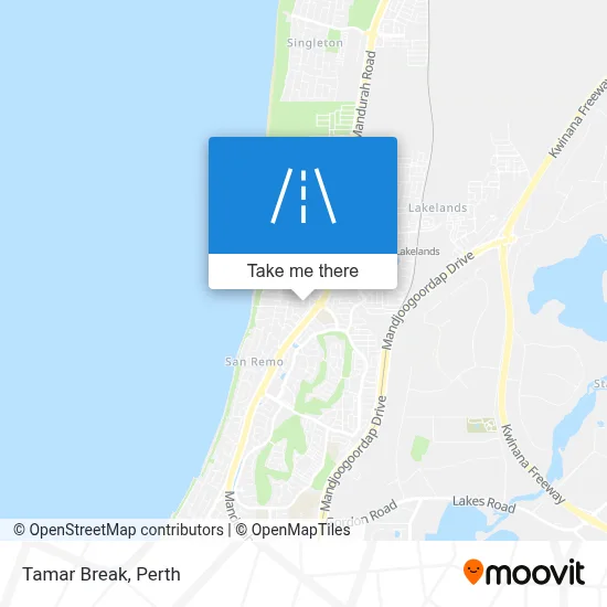 Mapa Tamar Break