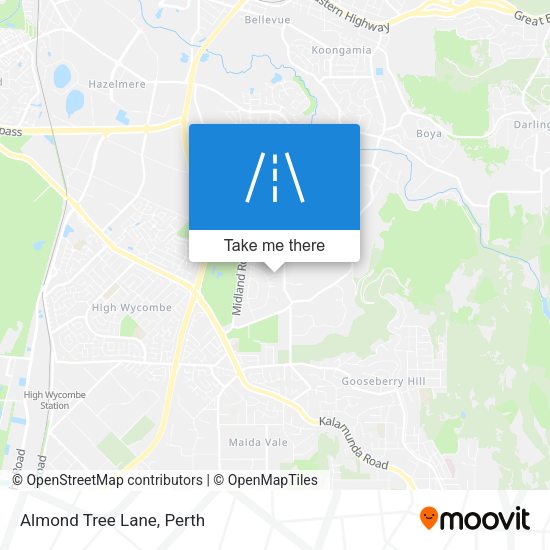 Almond Tree Lane map