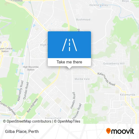 Mapa Gilba Place