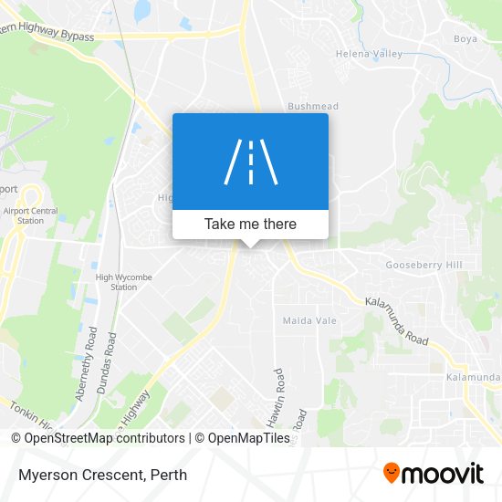 Myerson Crescent map
