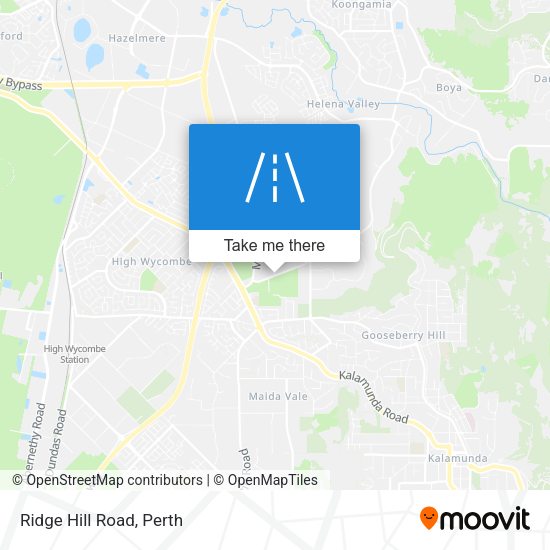 Ridge Hill Road map