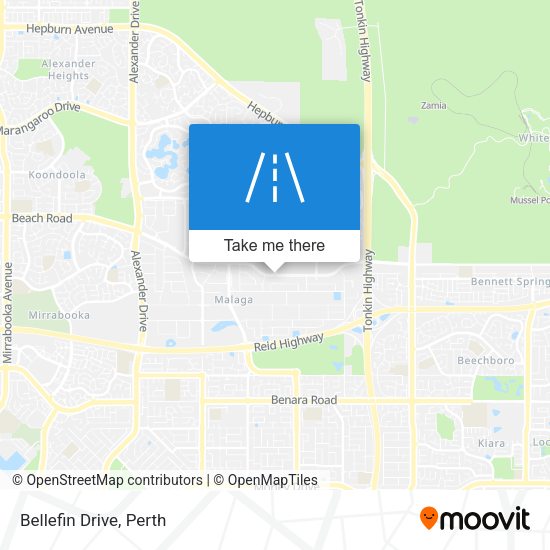 Bellefin Drive map