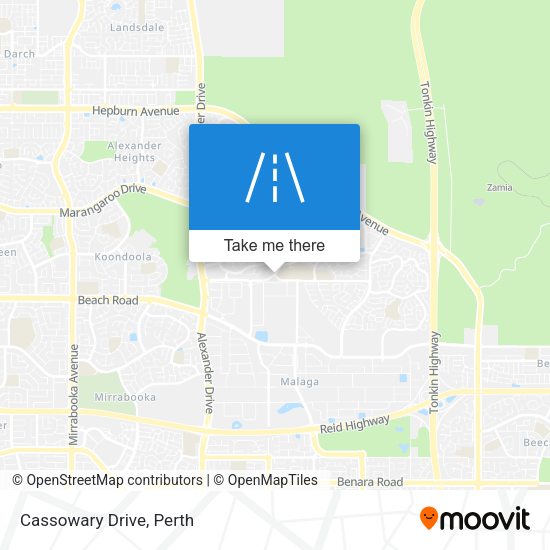 Cassowary Drive map