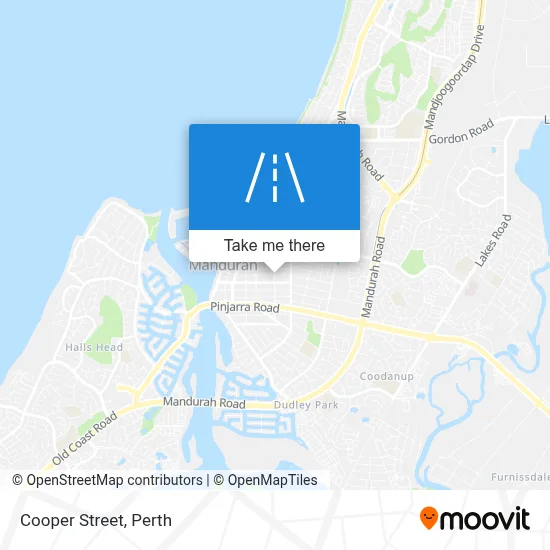 Mapa Cooper Street