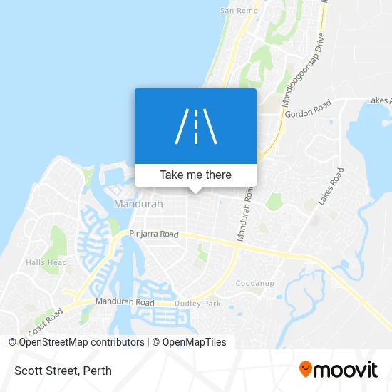 Mapa Scott Street