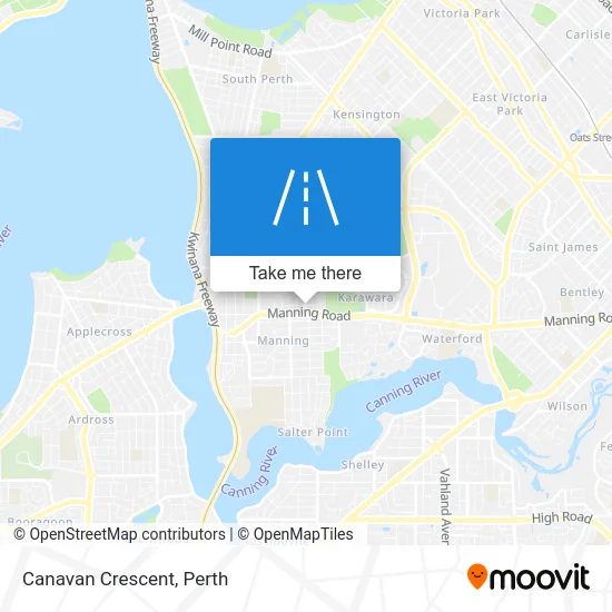 Mapa Canavan Crescent