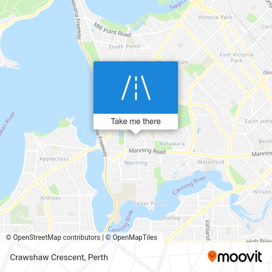 Crawshaw Crescent map