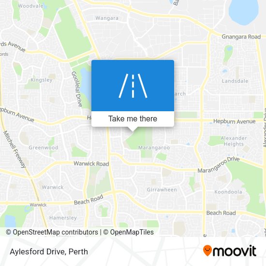 Aylesford Drive map
