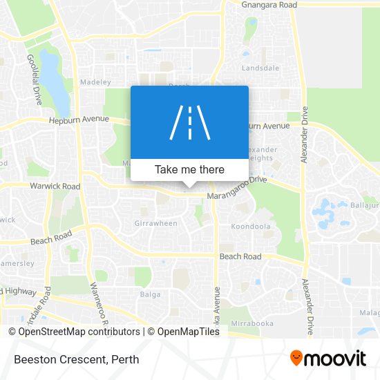 Beeston Crescent map