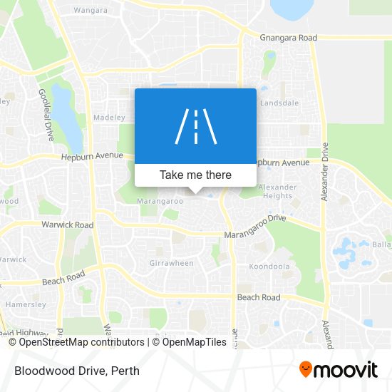 Bloodwood Drive map